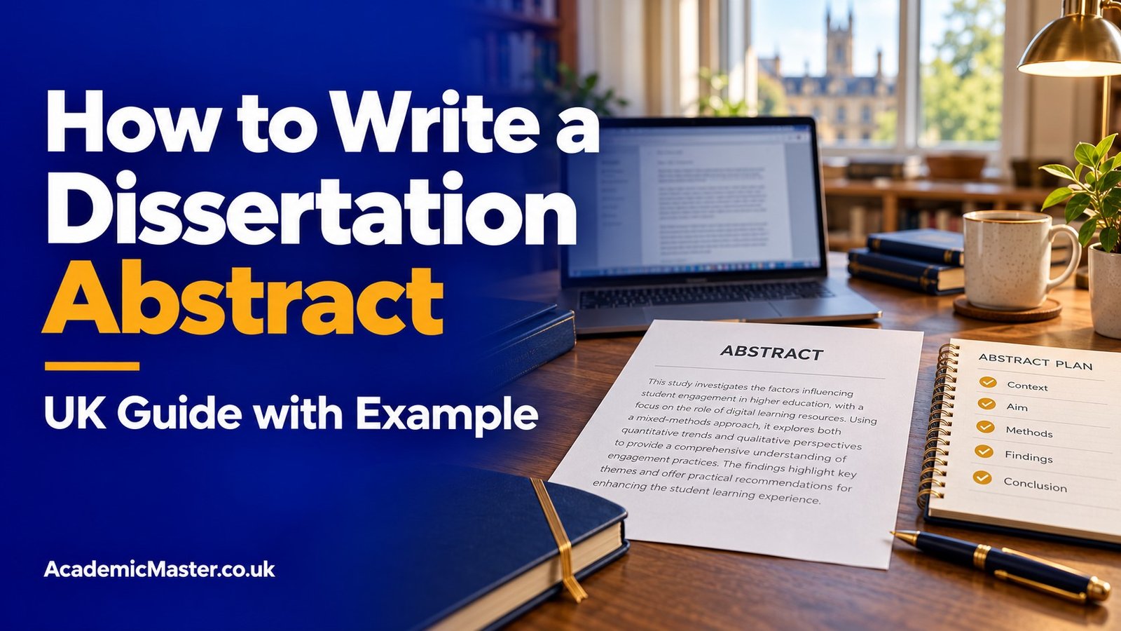 how to write a dissertation abstract