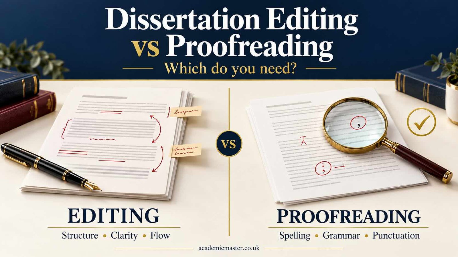 dissertation editing vs proofreading